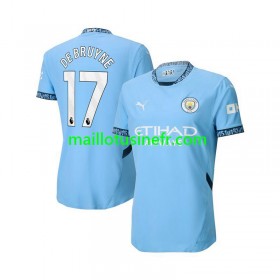 Maillot de Foot Manchester City Kevin De Bruyne 17 Domicile 2024-25